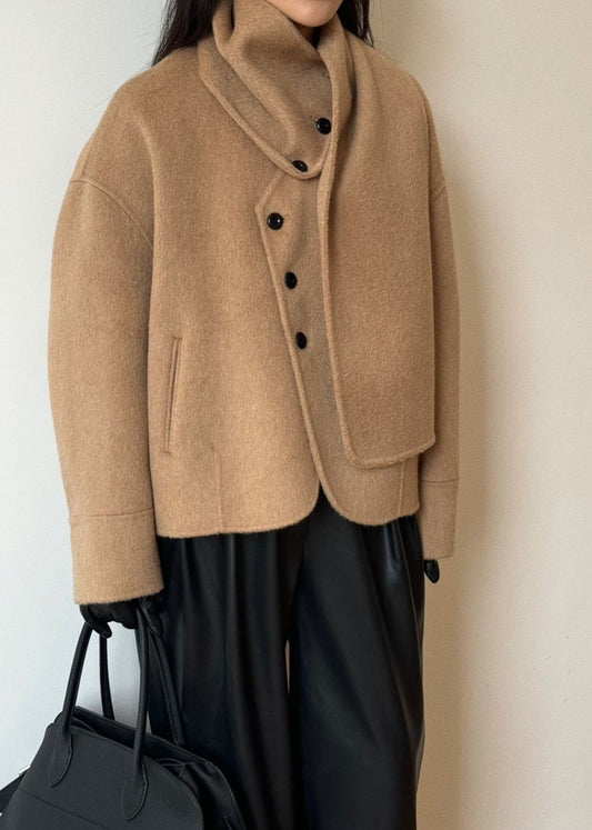 Sloane Short Wool Tan Coat