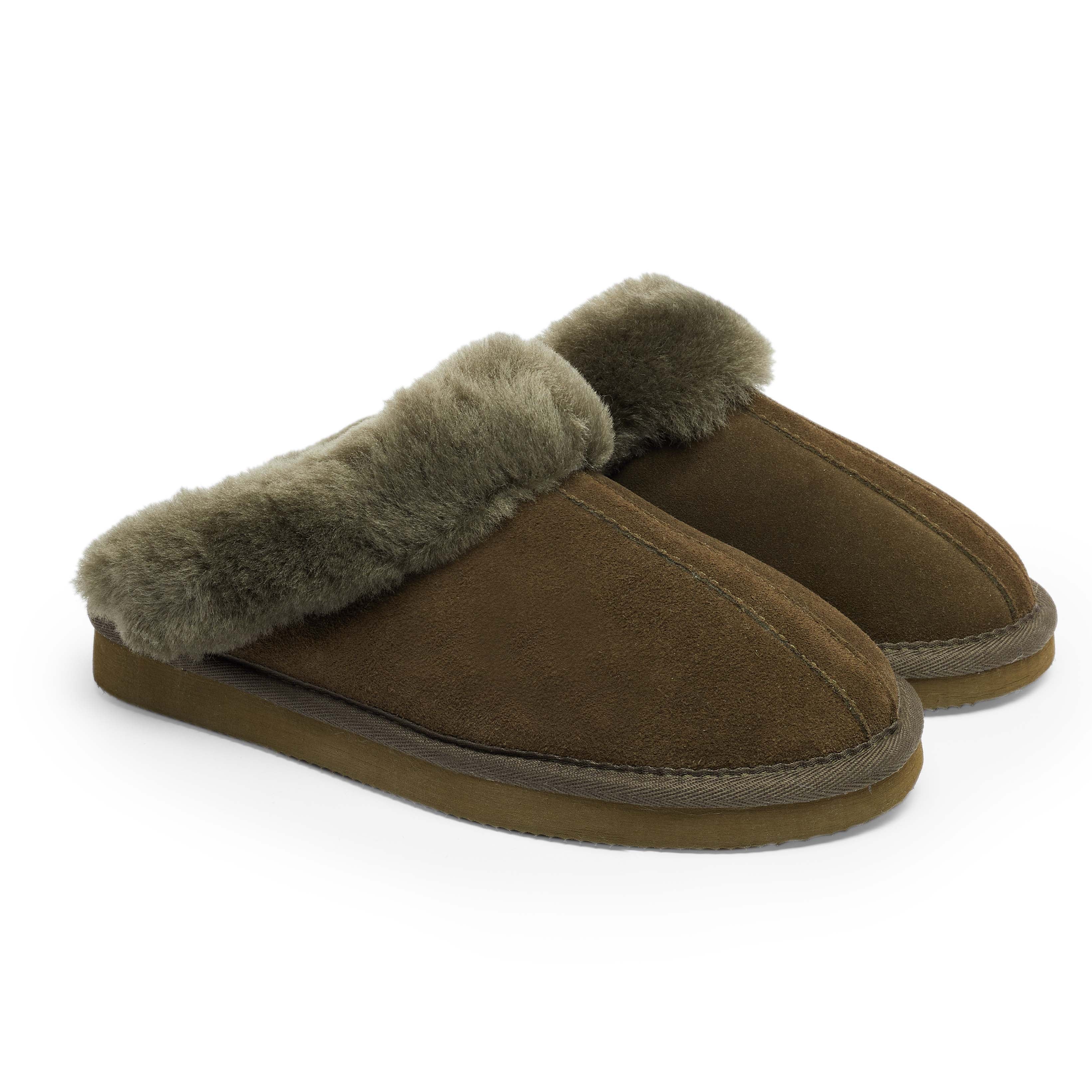 Sheepskin discount wedge slippers