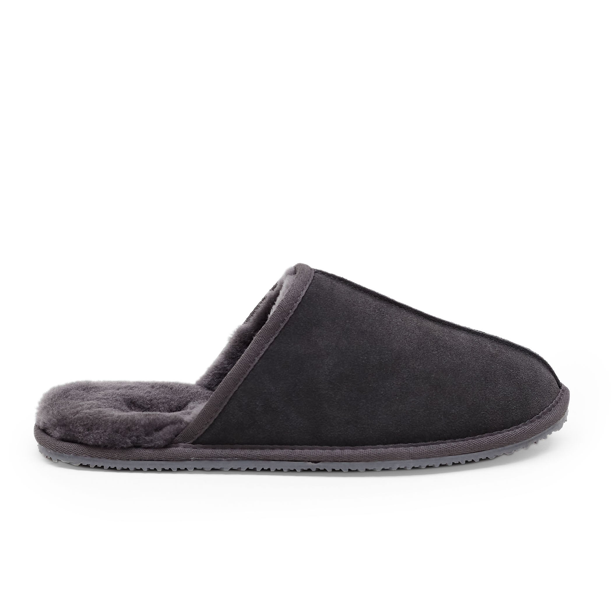 Dark Grey Mens Classic Slipper